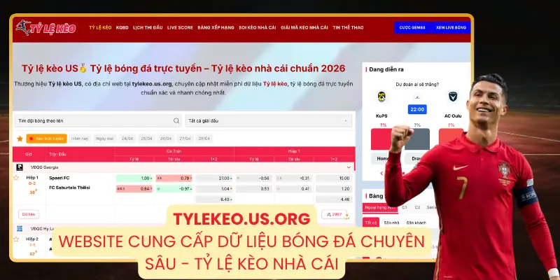 Giao diện trang chủ tylekeo.us.org