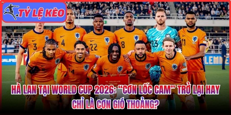 Hà Lan tại World Cup 2026: “Cơn lốc cam” trở lại hay chỉ là cơn gió thoảng? 1 Hà Lan tại World Cup 2026