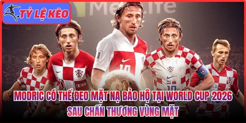 Modric có thể đeo mặt nạ